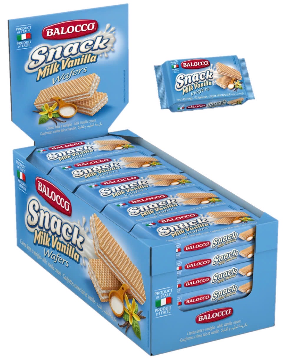 Bánh xốp Balocco vị Vani 45gr x 30